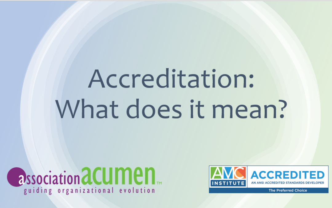 The Importance of Accreditation